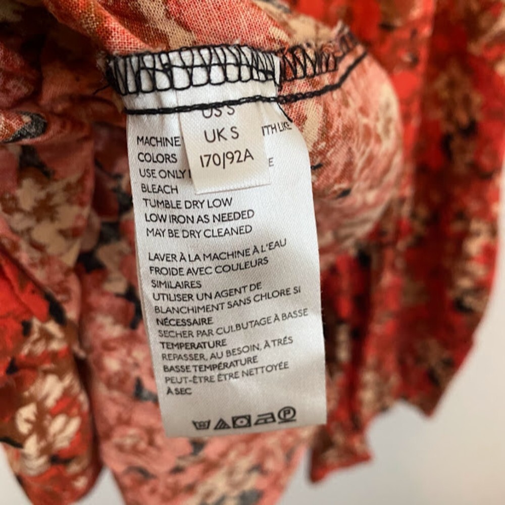 Free People Linen Blend Pattern Play Mini Dress S View 6